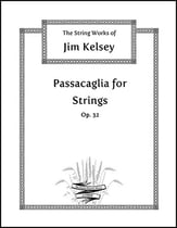 Passacaglia for Strings, Op. 32 Orchestra sheet music cover